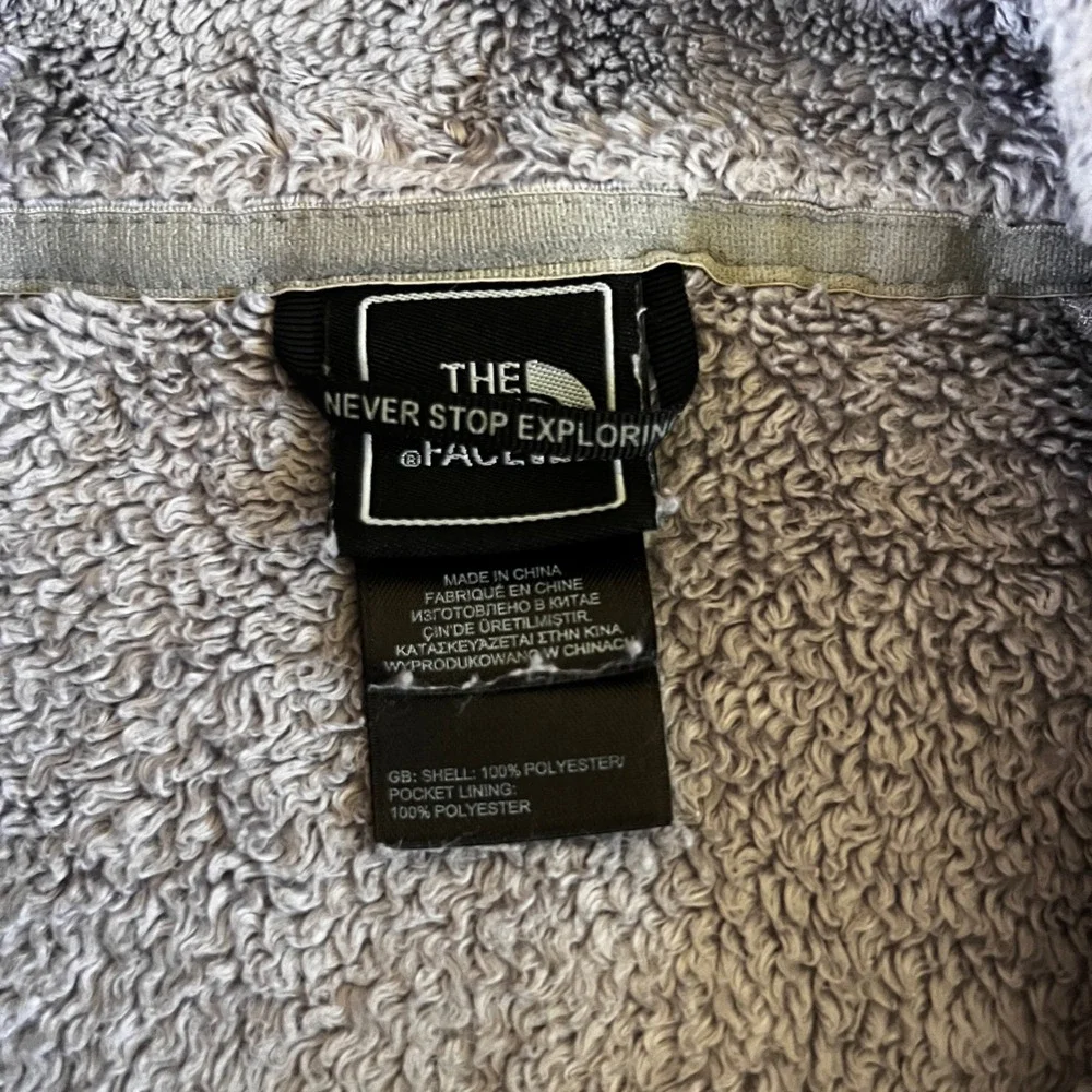 The North Face Fleece Jacket Full‎ Zip Cozy Warm Gray Women's Size Small
